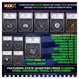 2004 US Silver Proof Set Graded pr70 DCAM By SEGS