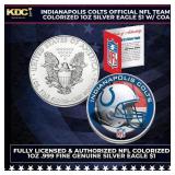 Indianapolis Colts Official NFL Team Colorized 1oz