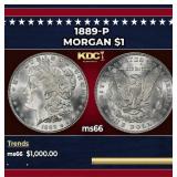 1889-p Morgan Dollar $1 ms66 SEGS