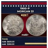 1900-p Morgan Dollar $1 Grades ms65+