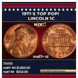 1971-s Lincoln Cent TOP POP! 1c ms67+ rd SEGS