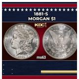 1881-s Morgan Dollar $1 Grades ms63