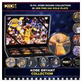 10 Coin Kobe Bryant Remembrance Gold Plated Round