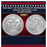 2022 Niue 1 oz Silver Icons of Inspiration: Wright