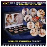 10 Coin Scarlett Johansson Gold Plated Round Colle