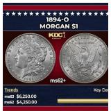 1894-o Morgan Dollar $1 ms62+ USCG