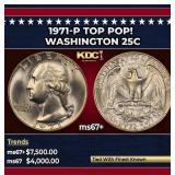 1971-p Washington Quarter TOP POP! 25c ms67+ SEGS