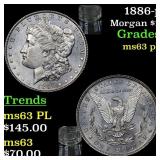 1886-p Morgan Dollar $1 Grades Select Unc PL