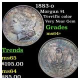 1883-o Morgan Dollar $1 Grades Choice+ Unc