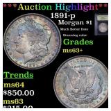 ***Auction Highlight*** 1891-p Morgan Dollar $1 Gr