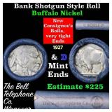 Buffalo Nickel Shotgun Roll in Old Bank Style 