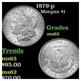1879-p Morgan Dollar $1 Grades Select Unc
