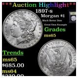 ***Auction Highlight*** 1897-s Morgan Dollar $1 Gr