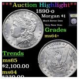 ***Auction Highlight*** 1890-o Morgan Dollar $1 Gr