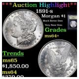 ***Auction Highlight*** 1891-s Morgan Dollar $1 Gr