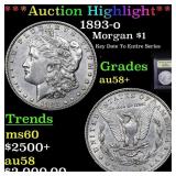 ***Auction Highlight*** 1893-o Morgan Dollar $1 Gr