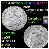 ***Auction Highlight*** 1835 Capped Bust Half Doll
