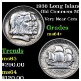 1936 Long Island Old Commem Half Dollar 50c Grades