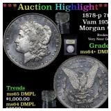 ***Auction Highlight*** 1878-p 7tf Vam 195a Morgan