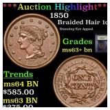***Auction Highlight*** 1850 Braided Hair Large Ce