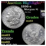 ***Auction Highlight*** 1896-s Morgan Dollar $1 Gr