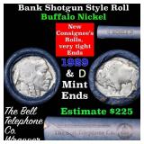 Buffalo Nickel Shotgun Roll in Old Bank Style  