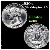1950-s Washington Quarter 25c Grades Select+ Unc