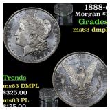 1888-o Morgan Dollar $1 Grades Select Unc DMPL