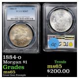 PCGS 1884-o Morgan Dollar $1 Graded ms65 By PCGS