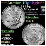 ***Auction Highlight*** 1891-p Morgan Dollar $1 Gr