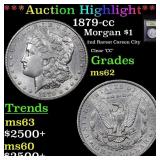 ***Auction Highlight*** 1879-cc Morgan Dollar $1 G