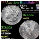 ***Auction Highlight*** 1883-s Morgan Dollar $1 Gr