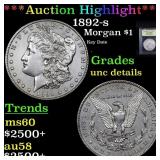 ***Auction Highlight*** 1892-s Morgan Dollar $1 Gr