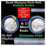 Buffalo Nickel Shotgun Roll in Old Bank Style 