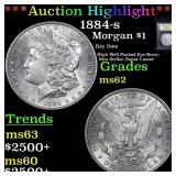 ***Auction Highlight*** 1884-s Morgan Dollar $1 Gr