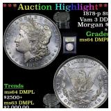 ***Auction Highlight*** 1878-p 8tf Vam 3 DDR Morga
