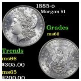 1885-o Morgan Dollar $1 Grades GEM+ Unc