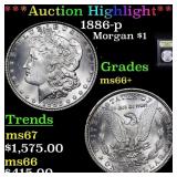 ***Auction Highlight*** 1886-p Morgan Dollar $1 Gr