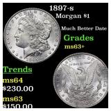 1897-s Morgan Dollar $1 Grades Select+ Unc