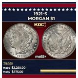 1921-s Morgan Dollar $1 ms65+ SEGS