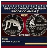 1996-p Olympics High Jump Proof Modern Commem Doll