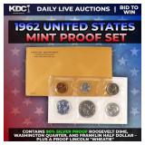 1962 United States Mint Silver Proof Set In Origin