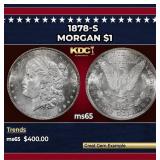 1878-s Morgan Dollar $1 Grades ms65