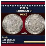 1921-s Morgan Dollar $1 ms65+ SEGS