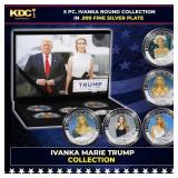5 Coin Ivanka Trump as the POTUS Silver Plated Rou