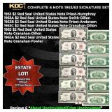 Complete 1953/63 $2 Red Seal United States Note Si