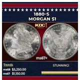 1880-s Morgan Dollar $1 ms67+ SEGS
