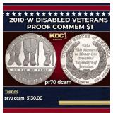 2010-W Disabled Veterans Proof Modern Commem Dolla