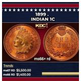 1899 Indian Cent . 1c ms66+ rd SEGS