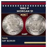 1885-p Morgan Dollar $1 ms67 SEGS
